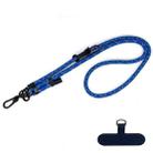 10mm Thick Rope Mobile Phone Anti-Lost Adjustable Lanyard Spacer(Blue Orange Fine Lines) - 1