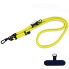 10mm Thick Rope Mobile Phone Anti-Lost Adjustable Lanyard Spacer(Yellow) - 1