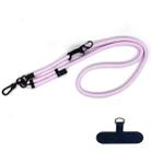 10mm Thick Rope Mobile Phone Anti-Lost Adjustable Lanyard Spacer(Pink Purple) - 1