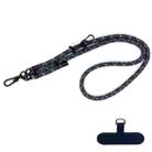 10mm Thick Rope Mobile Phone Anti-Lost Adjustable Lanyard Spacer(Dark Gray Light Gray Pattern) - 1