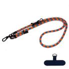 10mm Thick Rope Mobile Phone Anti-Lost Adjustable Lanyard Spacer(Orange Blue Diamond Pattern) - 1