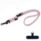 10mm Thick Rope Mobile Phone Anti-Lost Adjustable Lanyard Spacer(Pink Blue Rose Red) - 1