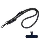 10mm Thick Rope Mobile Phone Anti-Lost Adjustable Lanyard Spacer(Gray Black Twill) - 1