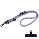 10mm Thick Rope Mobile Phone Anti-Lost Adjustable Lanyard Spacer(Purple Rainbow) - 1