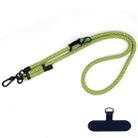 10mm Thick Rope Mobile Phone Anti-Lost Adjustable Lanyard Spacer(Green Black Plaid) - 1