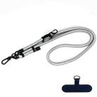 10mm Thick Rope Mobile Phone Anti-Lost Adjustable Lanyard Spacer(Light Silver) - 1