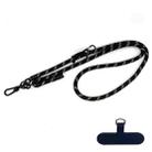 10mm Thick Rope Mobile Phone Anti-Lost Adjustable Lanyard Spacer(Black Gold) - 1