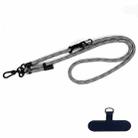 10mm Thick Rope Mobile Phone Anti-Lost Adjustable Lanyard Spacer(Tide Pattern Black White) - 1