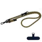 10mm Thick Rope Mobile Phone Anti-Lost Adjustable Lanyard Spacer(Tide Pattern Black Yellow) - 1