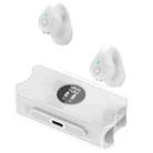 Transparent Capsule Ear Clip Bluetooth Earphones  TWS Digital Gaming Wireless Headset(White) - 1