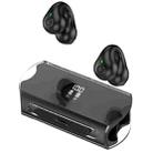 Transparent Capsule Ear Clip Bluetooth Earphones  TWS Digital Gaming Wireless Headset(Black) - 1