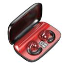 S19 Wireless Ear Clip Noise Reduction Bluetooth Headphone Bone Conduction No Delay Headset(Red) - 1