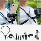 TUYU Camera Neck Holder Mobile Phone Chest Strap Mount  For Video Shooting//POV, Spec: Vertical +Phone Clip (Black) - 1