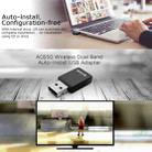 Tenda U9 650Mbs Drive-Free USB Wireless Network Card 5G Dual Band Desktop Laptop WiFi Receiver - 6