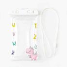 Mobile Phone Waterproof Bag Touch Screen Swimming and Diving Case(Cute Dinosaur) - 1