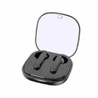 S5 Bluetooth 5.4 Headphones Transparent Cover Both Ears With Charging Compartment(Black) - 1