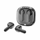 S5 Bluetooth 5.4 Headphones Transparent Cover Both Ears With Charging Compartment(Black) - 2