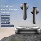 S5 Bluetooth 5.4 Headphones Transparent Cover Both Ears With Charging Compartment(Black) - 4