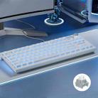 LANGTU LT84 Mechanical Luminous Keyboard, Style: Wired Single-mode Silver Gray Shaft (White) - 1