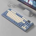 LANGTU LT84 Mechanical Luminous Keyboard, Style: Wireless Tri-mode Monochrome Gold Shaft (Nightfall) - 1