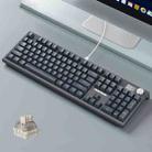 LANGTU LT104 Mechanical Keyboard Backlight Display Flexible DIY Keyboard, Style: Wired Single Mode Silver Axis (Gray Deep) - 1