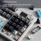 LANGTU LT104 Mechanical Keyboard Backlight Display Flexible DIY Keyboard, Style: Wired Single Mode Silver Axis (Gray Deep) - 7
