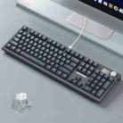 LANGTU LT104 Mechanical Keyboard Backlight Display Flexible DIY Keyboard, Style: Wired Single Mode Silver Gray Axis (Gray Deep) - 1