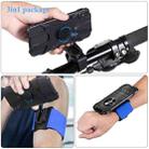 3 In 1 Four Jaws Detachable Swivel Arm Wrist Strap Bicycle Holder For 4.5-6.5 inch Phones(Black) - 2