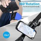 3 In 1 Four Jaws Detachable Swivel Arm Wrist Strap Bicycle Holder For 4.5-6.5 inch Phones(Black) - 7