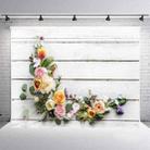 1.25x0.8m Wood Grain Flower Branch Props 3D Simulation Photography Background Cloth, Style: C-3364 - 1