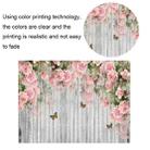 1.25x0.8m Wood Grain Flower Branch Props 3D Simulation Photography Background Cloth, Style: C-4034 - 4