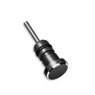 3.5mm Universal Metal Dust Plug Headset Plug Card Needle(Black) - 1