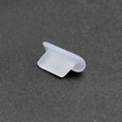 8 Pin Phone Dust Plug Silicone Charging Port Plug(Transparent) - 1