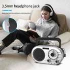 FM/AM/SW Multi-band Radio Rechargeable Music Player with Flashlight(Silver) - 6
