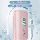AM+FM Dual-Band Radio Portable Digital Display Mini Radio With 3.5mm Headphone Jack(Orange) - 6