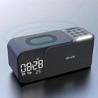 WD-500 Multifunctional Wireless Charging Bluetooth Speaker Clock With Night Light(Quiet Blue) - 2
