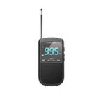 Pocket AM FM Digital Dispaly Radio With Stereo Earphone Jack, Alarm Clock,Weather Warning(Dark Gray) - 2