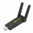 1300Mbps Wireless Network Card Gigabit Dual Band 5G Driverless Computer USB Network Card, Scope: 1300m - 1