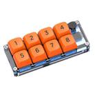 MKESPN Shortcut Macro Defined Wired Samll Keypad Single Handed Gaming Keyboard(Transparent) - 1