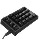 198I K21 Wired Mechanical Dightal Keyboard Multifunction Button RGB Backlight Office Keypad(Black) - 4