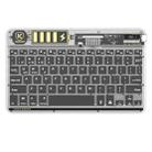 Transparent Lighting Bluetooth Keyboard 10 Inch Wireless Silent Keypad(Black) - 1