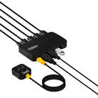 FJGEAR FJ-U404 USB2.0 4 In 4 Out Sharing Switcher With Controller - 1