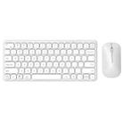 B087 2.4G Portable 78 Keys Dual Mode Wireless Bluetooth Keyboard And Mouse, Style: Keyboard Mouse Set White - 1