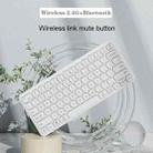 B087 2.4G Portable 78 Keys Dual Mode Wireless Bluetooth Keyboard And Mouse, Style: Keyboard Mouse Set White - 9