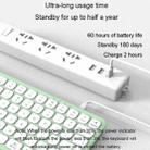 B087 2.4G Portable 78 Keys Dual Mode Wireless Bluetooth Keyboard And Mouse, Style: Keyboard Mouse Set White - 10