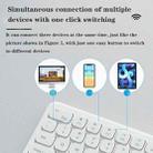 B087 2.4G Portable 78 Keys Dual Mode Wireless Bluetooth Keyboard And Mouse, Style: Keyboard Mouse Set White - 13