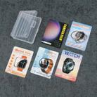 100pcs /Pack Luggage Shape Packaging Box PVC Transparent Package Box For Watch Case Lens Film, Spec: 15 - 4
