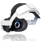 For Meta Quest 3 VR Adjustable Elite Headset Head Strap(White) - 1