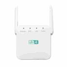 2.4G 300M Wi-Fi Amplifier Long Range WiFi Repeater Wireless Signal Booster US Plug White - 1