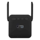 2.4G 300M Wi-Fi Amplifier Long Range WiFi Repeater Wireless Signal Booster UK Plug Black - 1